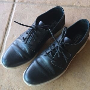 Born Black Leather Lace Up Oxfords Woman's Shoes